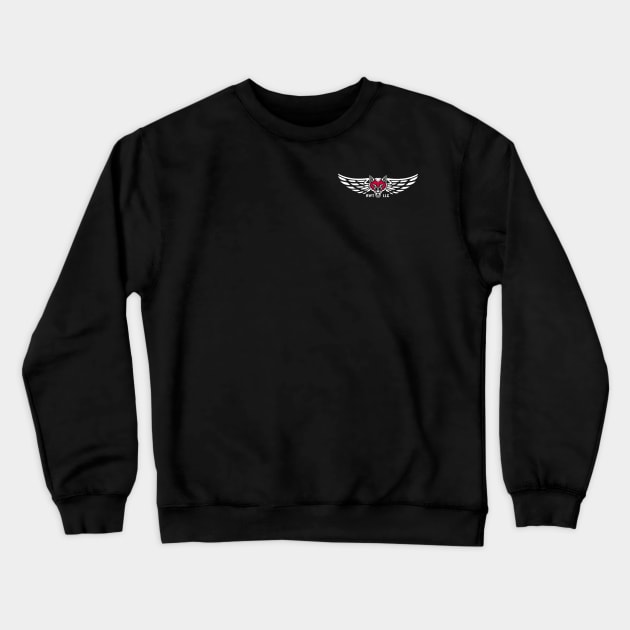 RWT LLC White Crewneck Sweatshirt by DubiousTeeDesigns